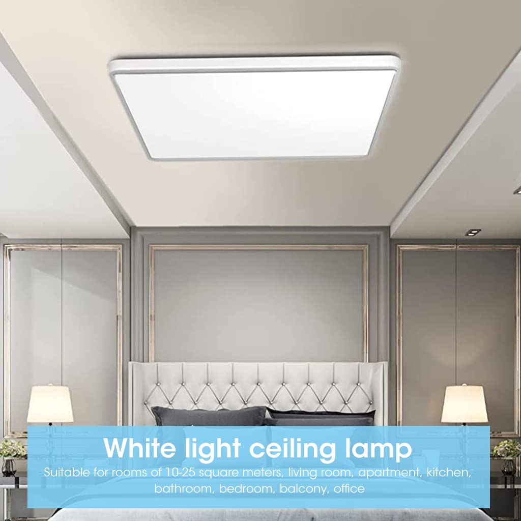 ELEPHANTBOAT LED Ceiling Light for Home and Office with 30×30cm Square Design | 24W 6500K Cool White ABS Fixture