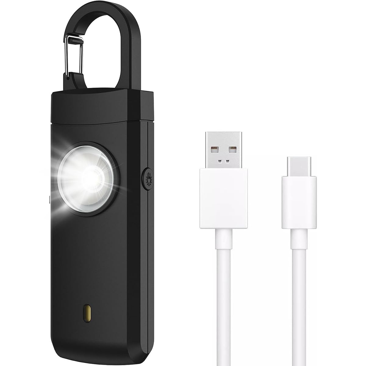 Serplex Rechargeable Personal Alarm for Women with 130dB Siren and Quick Release Keychain | LED Flashlight for Self Defense