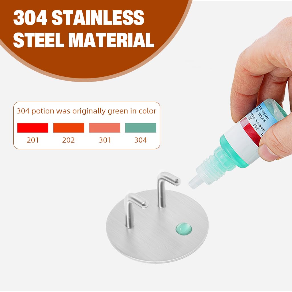 Supvox Wall Holder for Espresso Portafilter with 2.36 in Dual Hook Stainless Steel Design | Universal Fit for 58mm 53mm 51mm Sizes