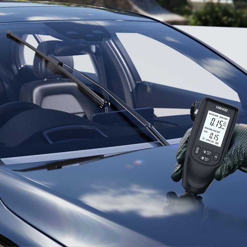 STHIRA Digital Car Paint Thickness Gauge for Fe and NFe Coatings with LCD Display | 0–2000 µm Range