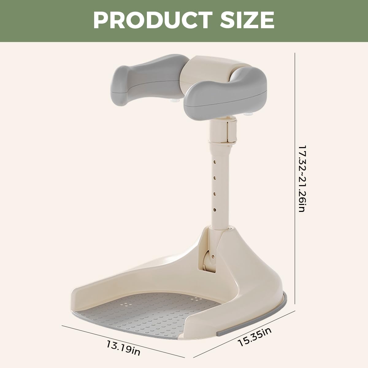 SNOWIE SOFT Baby Bath Stand for 12–36 Month Toddlers with 44–54cm Adjustable Height and Anti-Slip Wide Base | Folding Portable Design