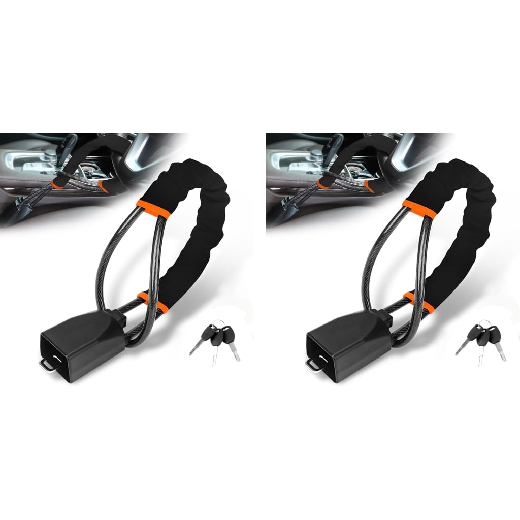 STHIRA Car Steering Wheel Lock for SUVs and Trucks with Steel Alloy Core and 3 Keys | 2 PCS