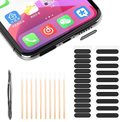 ZORBES Dustproof Self Adhesive Phone Speaker Protection, Speaker Dustproof Stickers Kit with Tweezer,Alcohol Pad,Cotton Swab, Universal Phone Speak Protection Kit
