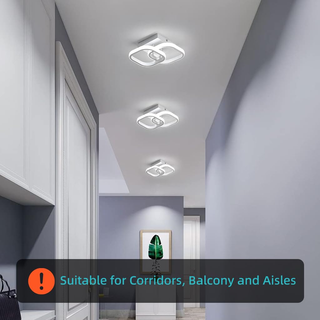 ELEPHANTBOAT Chandelier Lights for Ceiling with 9.45×3.54 in Square Base | 6000K LED