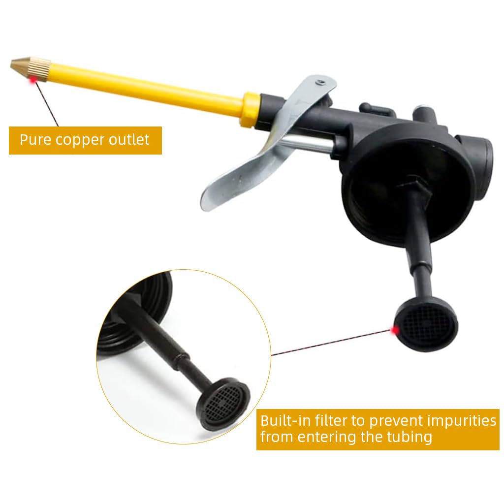 STHIRA Lubricating Oil Can for Bike featuring Pressurized Manual Pump and 250ml Steel Body | Precise Long Nozzle for Engine and Chain Maintenance