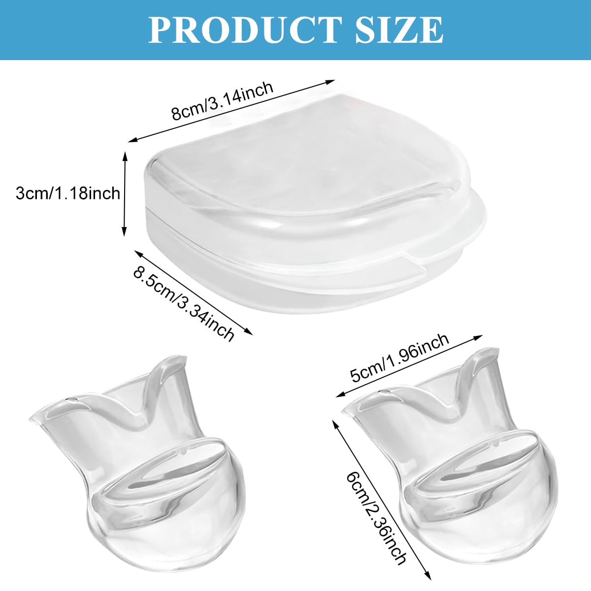 HANNEA Anti Snore Tongue Stabilizing Tool for Sleep Relief with Ergonomic Sleeve and Soft Silicone Case