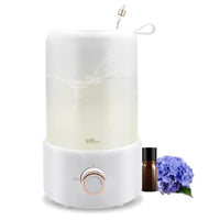 Bear® Humidifier for Room Moisture 1L Aromatic Diffuser Essential Oil Allow 28dB Silent Humidifier for Plants Household Top Filling Ultrasonic Cool Mist Desktop Humidifier with Stepless Mist Adjust