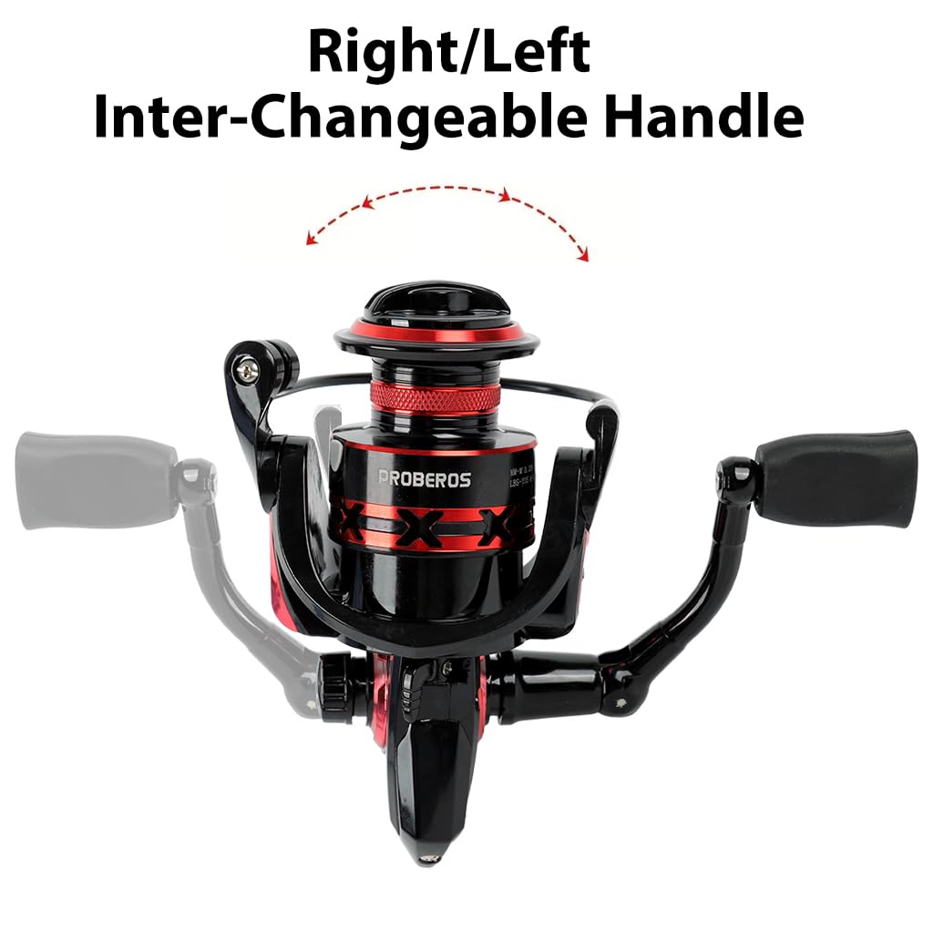 Proberos Fishing Reel for Freshwater and Saltwater with 11kg Drag Force and CNC Aluminum Spool