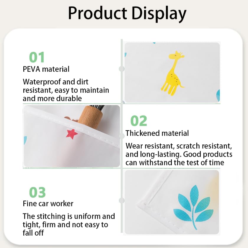 ZIBUYU Fridge Cover for Single Door Refrigerator with 6 Utility Pockets 130x54cm Waterproof PEVA | Dust and Scratch Protection