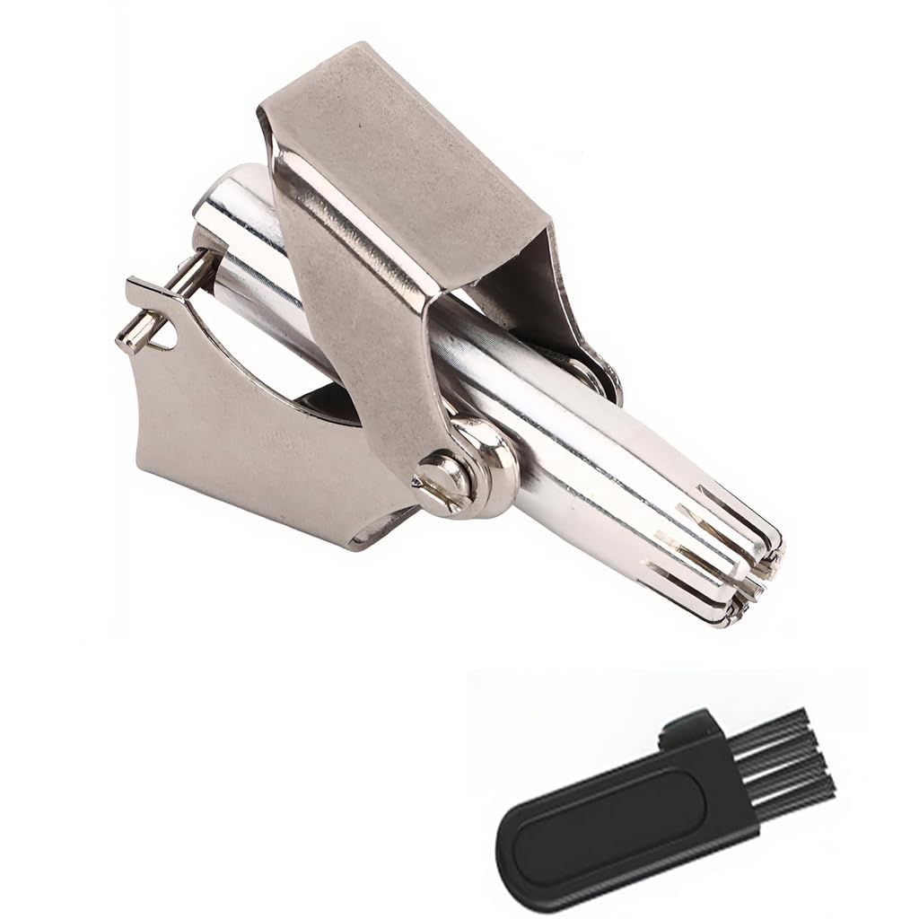 ZIBUYU Nose Hair Trimmer for Men and Women with 360° Rounded 12-Blade Cutter | Stainless Steel Manual Grooming Tool