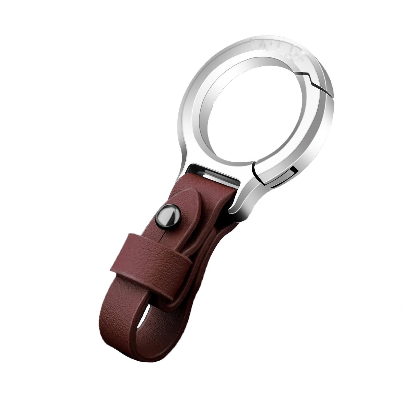 Zibuyu Car Leather Keychain for Secure Key Organization with Zinc Alloy Hook | Gift for Men and Women