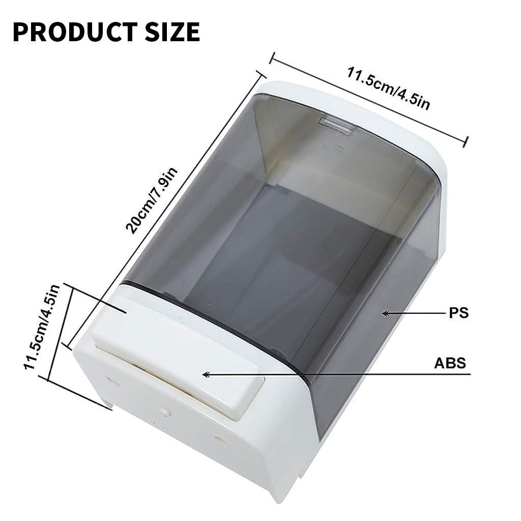HANNEA Soap Dispenser for Bathroom and Kitchen featuring 1000ml Capacity and Wall Mount | ABS Material