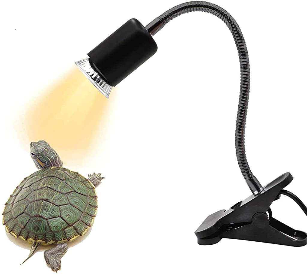 ELEPHANTBOAT 25W E27 Infrared UVA UVB Spotlight Ultraviolet UV Light for Turtle Ultraviolet Light for Reptiles Lizards Tortoise (Holder + 25W UV Bulb)