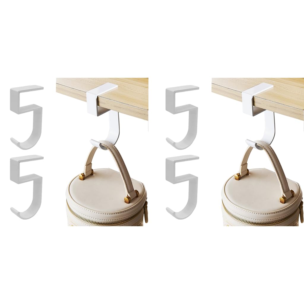 Serplex Desk Hook for Underdesk Storage with Long Insert Clip and 10Kg Load Capacity