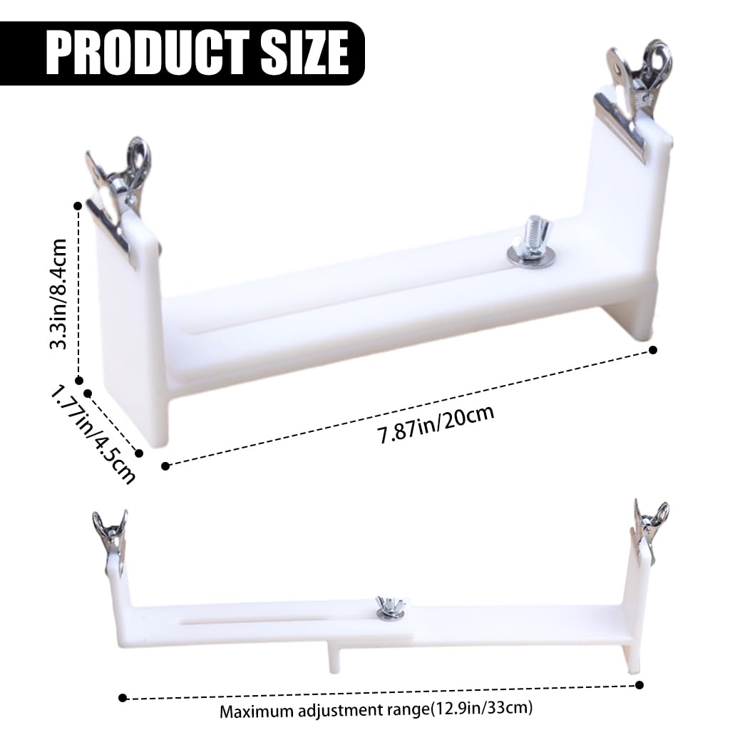 PATPAT Woven Bracelet Making Tool for DIY Crafts with Adjustable Jig & Carved Scale | Includes 2 Clips for Precise Thread Control