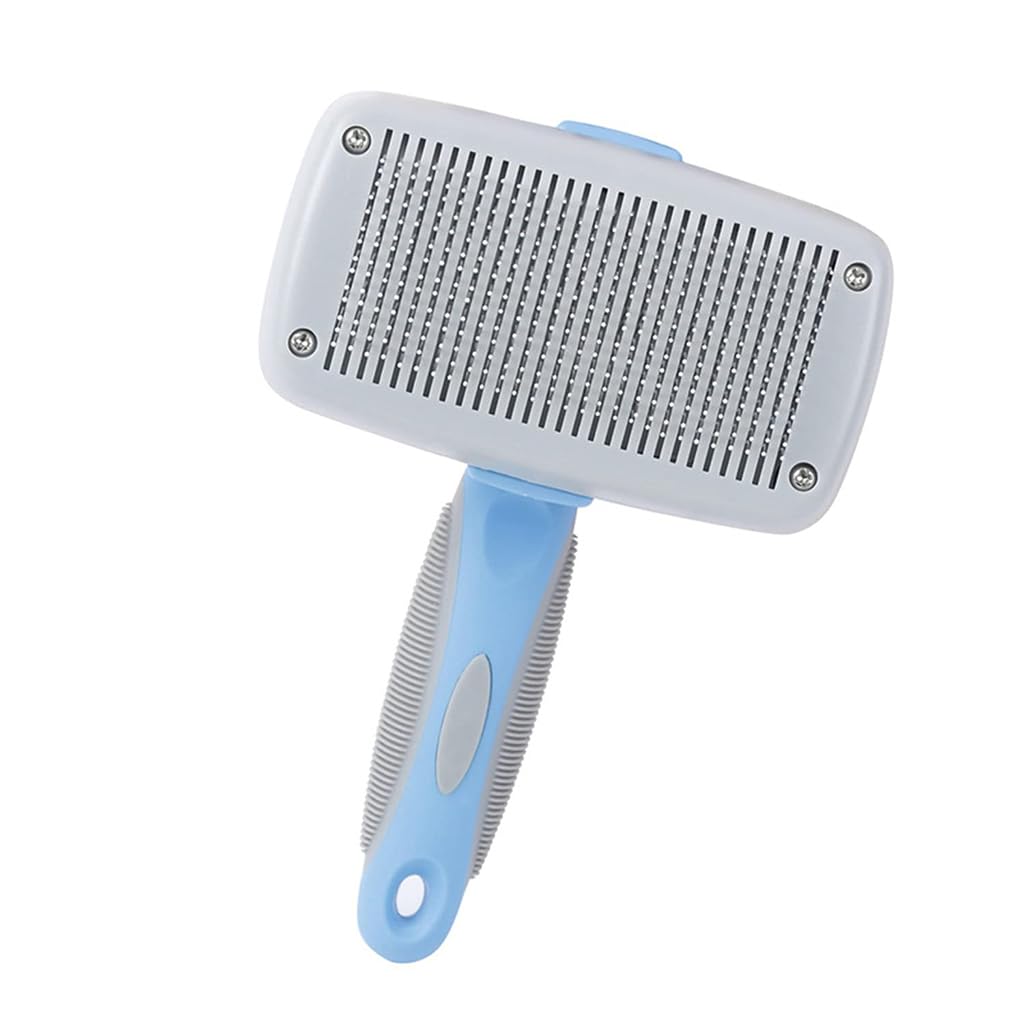 ZIBUYU Dog Slicker Brush for Detangling and Deshedding with Stainless Steel Pins | Gentle Grooming for Dogs and Cats
