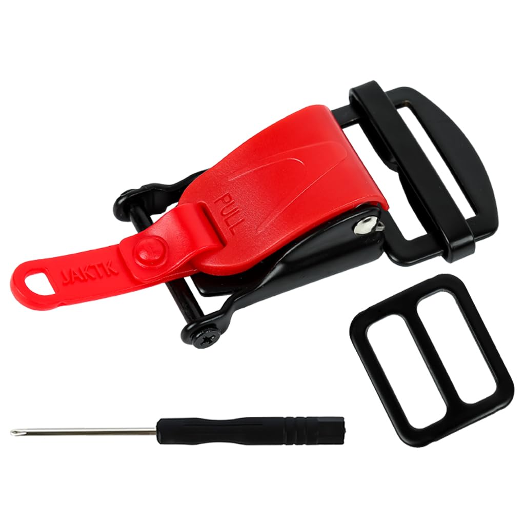 STHIRA Helmet Quick Release Buckle Replacement Kit for Chin Straps Up to 1 in featuring Ratcheted Stainless Steel Mechanism