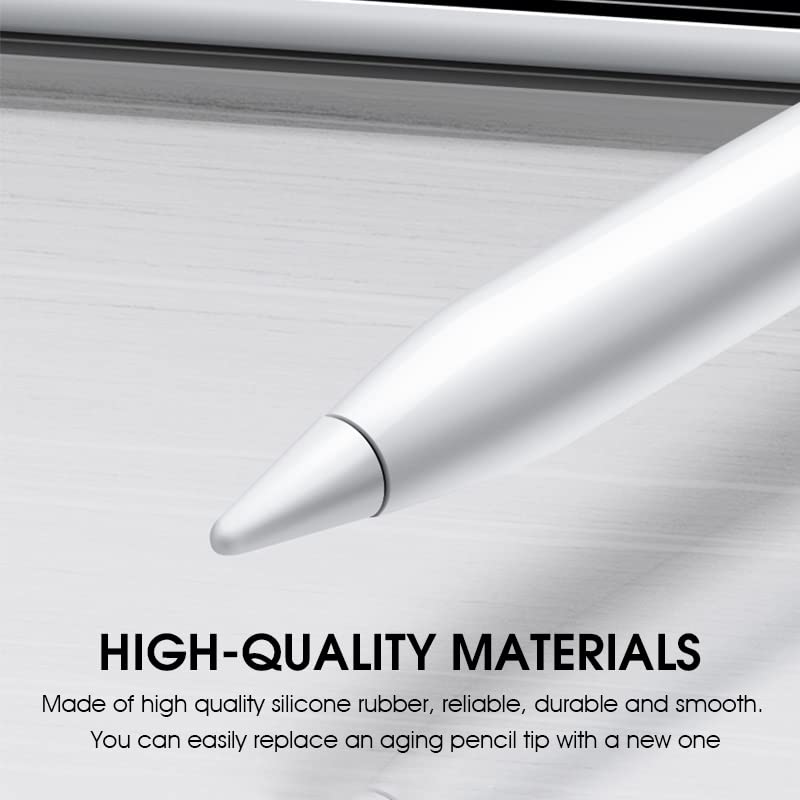 Zeitel Replacement Tips for Apple Pencil 1st and 2nd Gen with Smooth Precise Nibs | 4 Pack