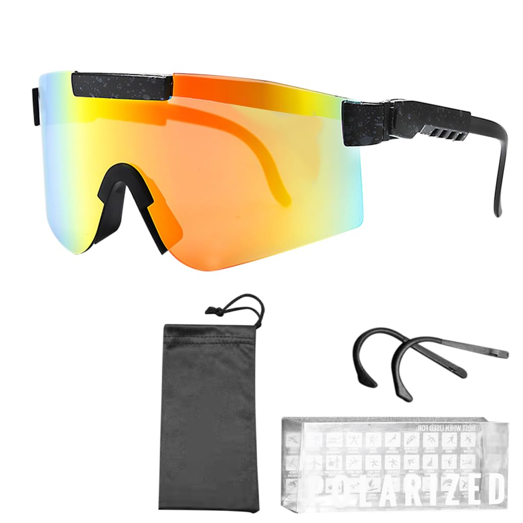 Proberos Polarized Sports Sunglasses for Cycling and Driving with UV400 TAC Lenses | Lightweight Unisex Eye Protection