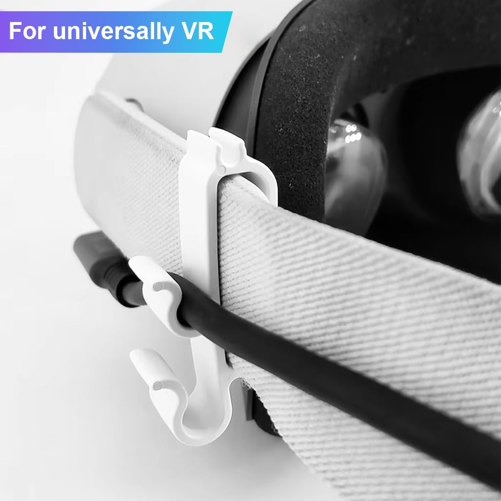 ZORBES VR Cable Clamp for Oculus Quest and Pico Headsets with Quick Release Buckle | Heat Resistant up to 105 Degrees