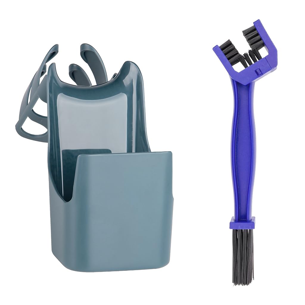 STHIRA Bike Chain Cleaning Brush with Dual and 4 Side Heads featuring Nylon Bristles | Reusable Tool for Bicycles and Motorcycles