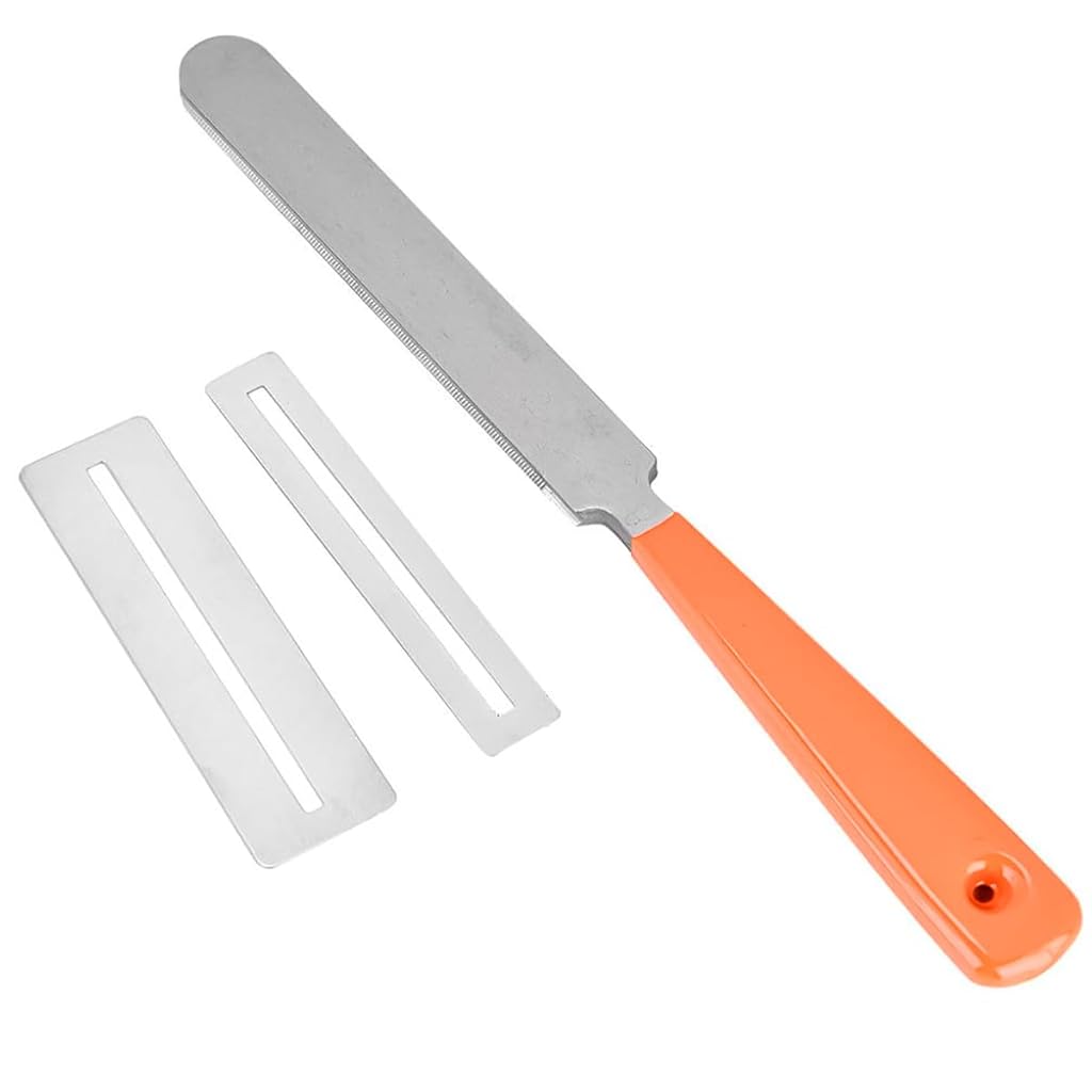 HASTHIP® Fret End File for Guitar Repair, with 2 Fret Guards, 7.2 inches Stainless Steel Fret End File Fret Dressing File Guitar Fret End Dressing Tool