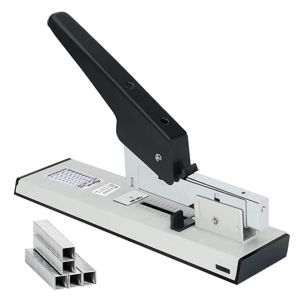 Climberty® Heavy Duty Stapler, 240 Sheet Capacity, 1000 Staples Included, Versatile for 8mm-24mm Lengths, All Metal Design for Durability