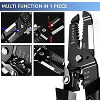 Serplex® Wire Cutter Wire Stripper Cutting Plier 9 IN 1 Crimping Tool for 20-10 AWG Electrical Wire Cables, Wire Cutter Tool Electric Cable Stripping Tool with Safety Lock, Wire Stripper and Cutter