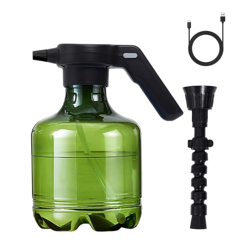 HASTHIP® Automatic Spray Bottle, 3L Electric Water Sprayer Bottle, Rechargeable Spray Can with Flexible Pipe, Stream & Mist Modes, Multi Use Garden Plant Mister