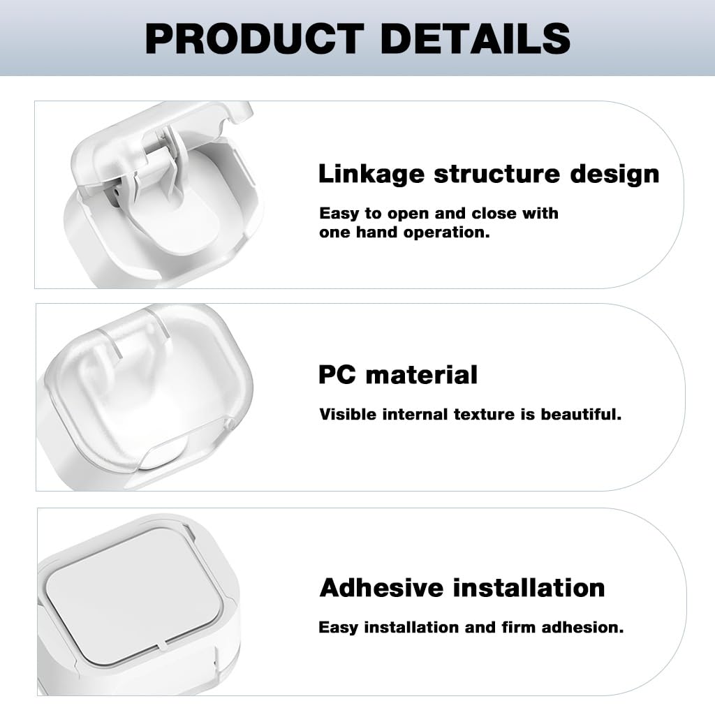 HASTHIP Wall Razor Organizer for Manual Razors with Flip-Up Dust Cover | Pack of 2