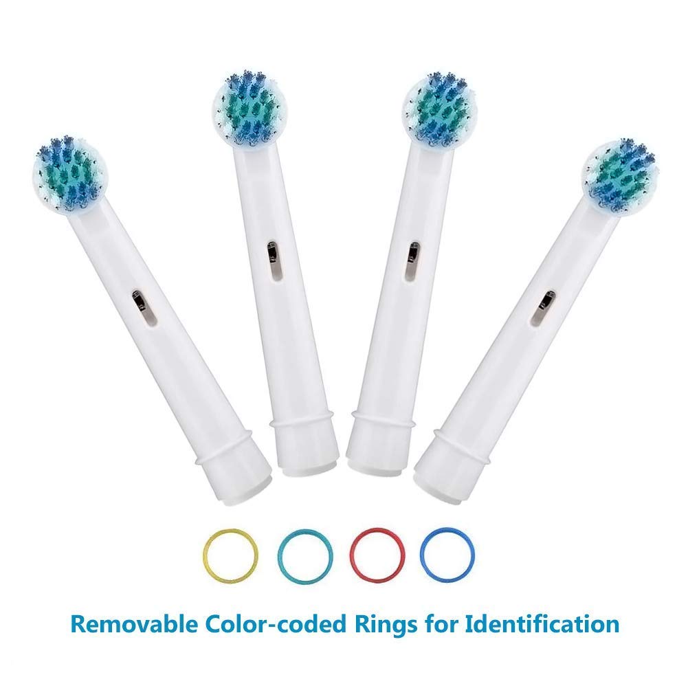 HANNEA Replacement Toothbrush Heads Precision Clean Brush Heads Replacement Refills for Braun Oral-B Electric Rechargeable Toothbrushes, Pack of 12