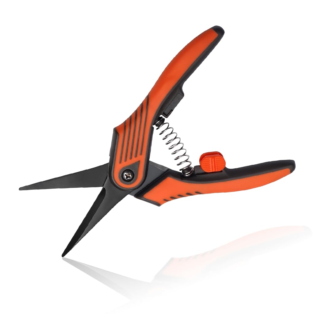 HASTHIP Gardening Scissor for Flower Beds and Orchards with Spring Loaded Design | 16.7cm Stainless Steel Precision Pruner