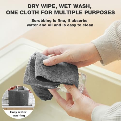 HASTHIP® Shop Home Essentials Reusable Microfiber Cleaning and Drying Wipes