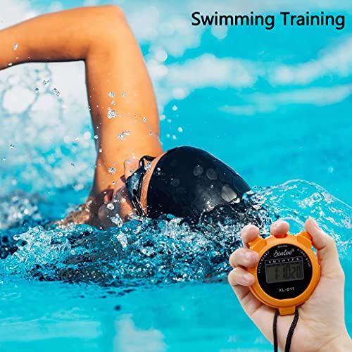 Optifit® Digital Stopwatch Timer 1100s LCD with Alarm Clock Time Display Press Button Control for Coaches Teacher Trainer 3 PCS
