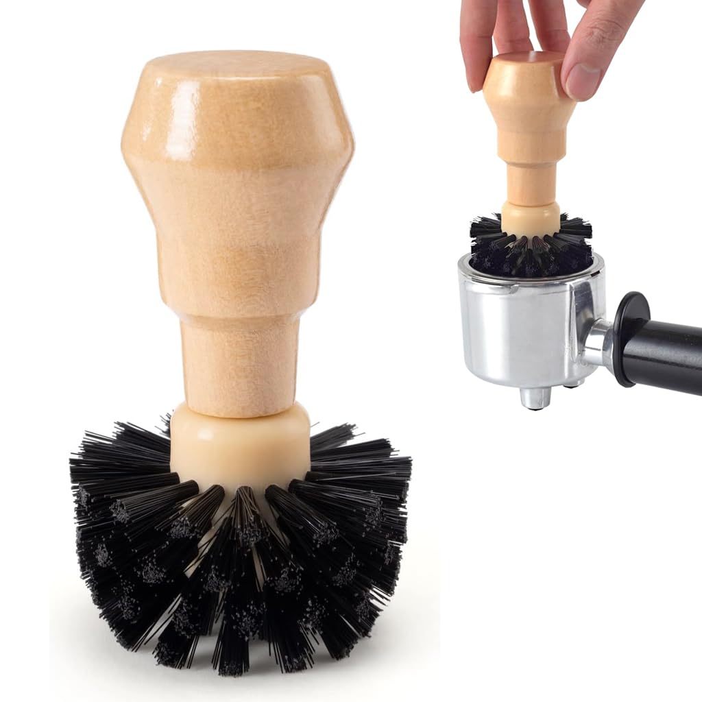 Supvox® Cleaning Brush Portafilter Basket Brush Espresso Barista Machine Cleaning Tool