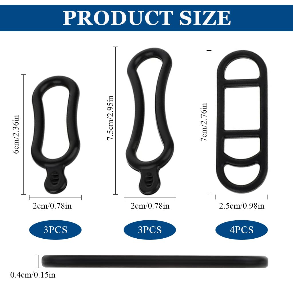 Proberos Bicycle Silicone Bands for Handlebar Mounting | 20PCS Elastic Rubber Straps