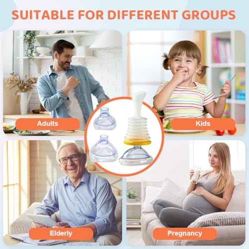 HANNEA® Choking Rescue Device Anti Choking for Kids and Adults Portable Emergency Airway Suction Home Travel 3 PCS