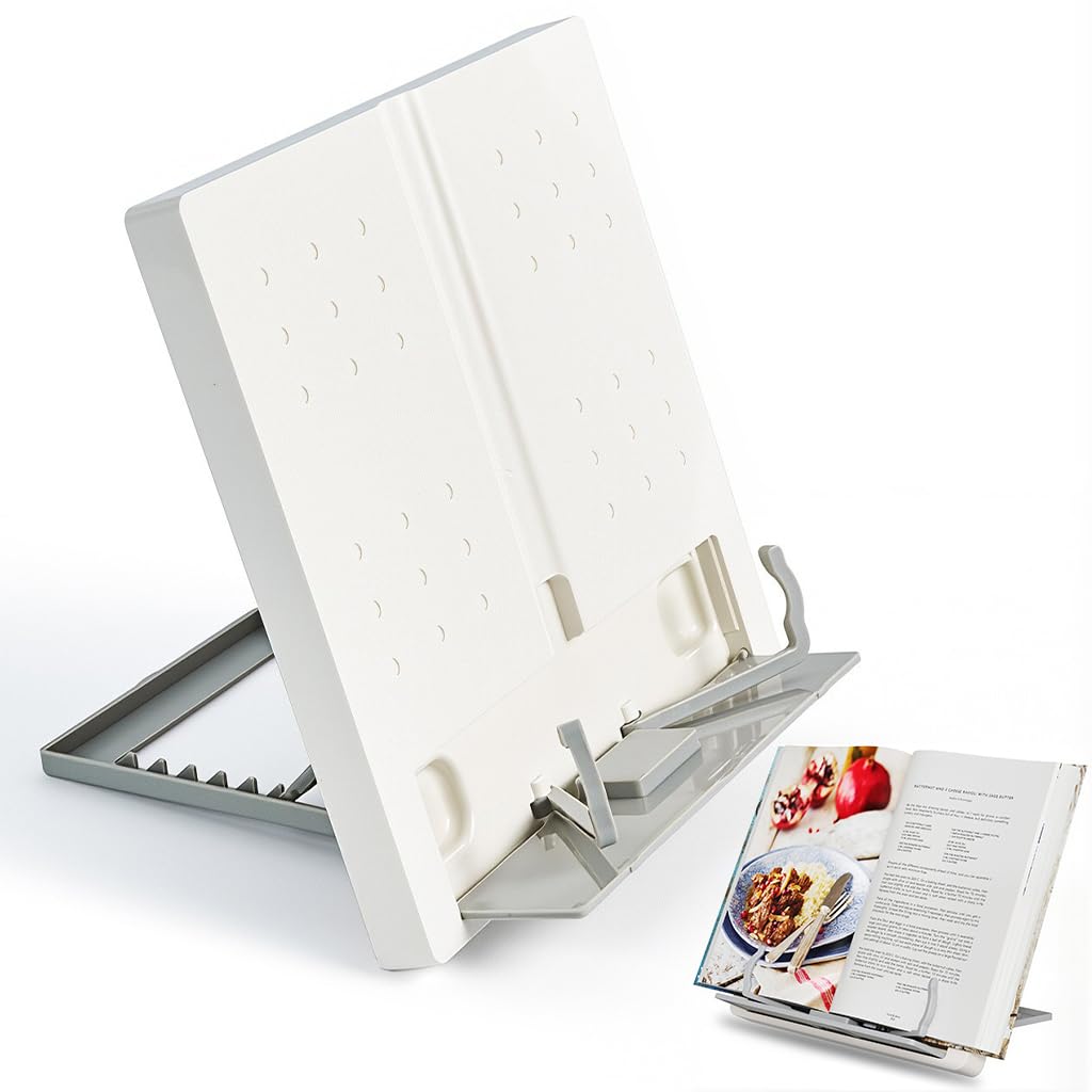 ZORBES Adjustable Book Holder Stand for Study and Work with 6 Angle Settings | Foldable ABS Reading Rest