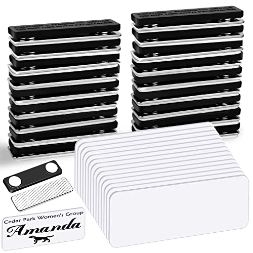 OFIFO® Name Tags, 15-Pack Engravable Name Badge with Backing, Reusable (1
