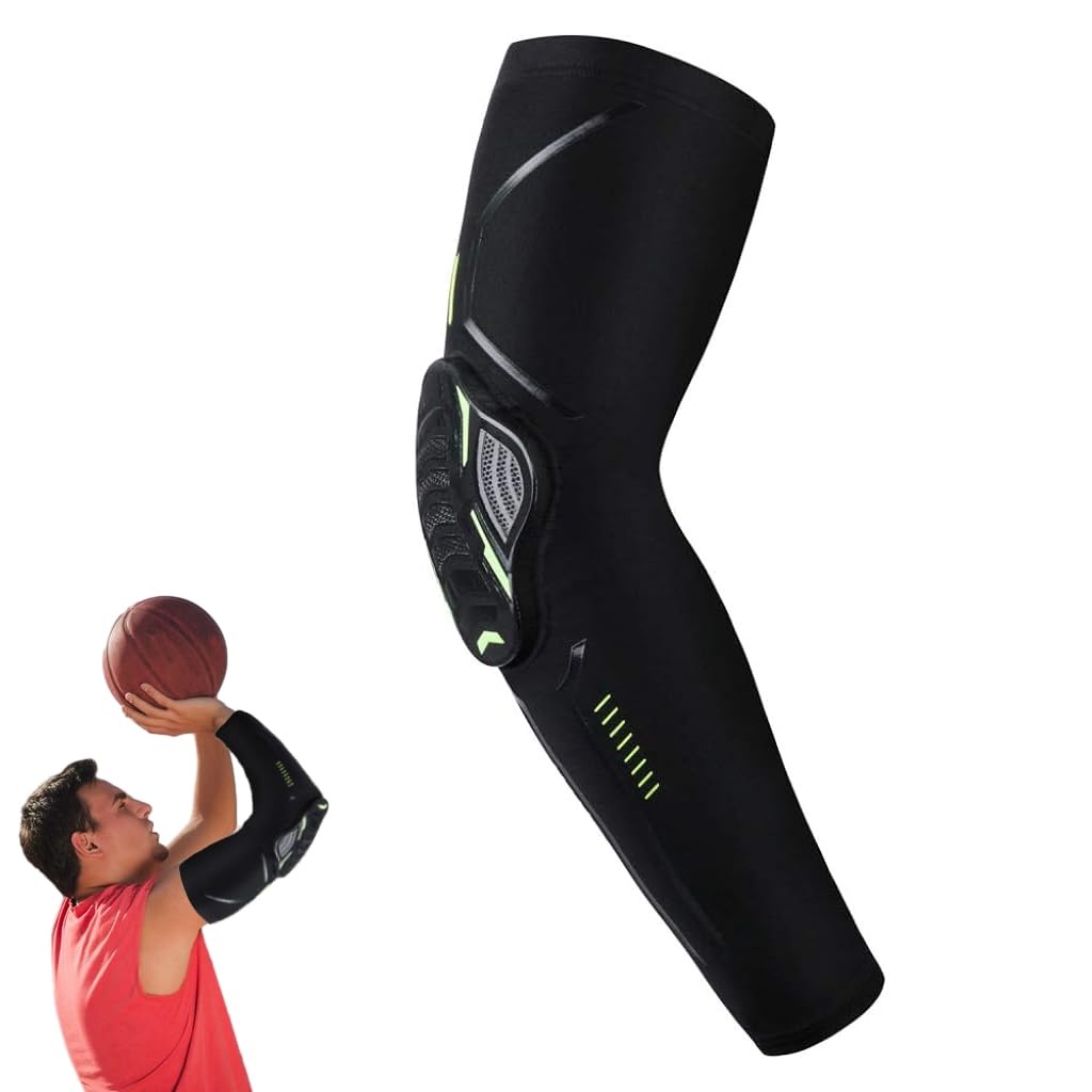 Proberos Arm Protective Sleeve for Sports with 10mm EVA Honeycomb Padding and Silicone Grip | UV Protection