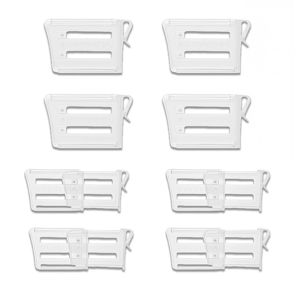 ZIBUYU Refrigerator Door Organizer for Kitchen Storage with Adjustable Dividers 8 Pack