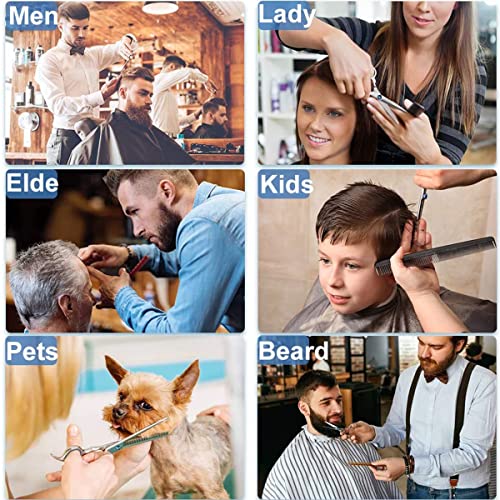 MAYCREATE® Full Set Hair Cutting Scissors Kit Professional Hair Dressing Barber with Storage Case for Men Women Adult Kids Cut 3 PCS