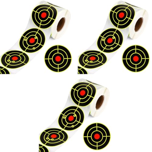 Optifit® 300PCS Shooting Aim Papers Bullseye Target Stickers Self Adhesive for Game Bow Training Outdoor Archery with 7.6 * 7.8 CM