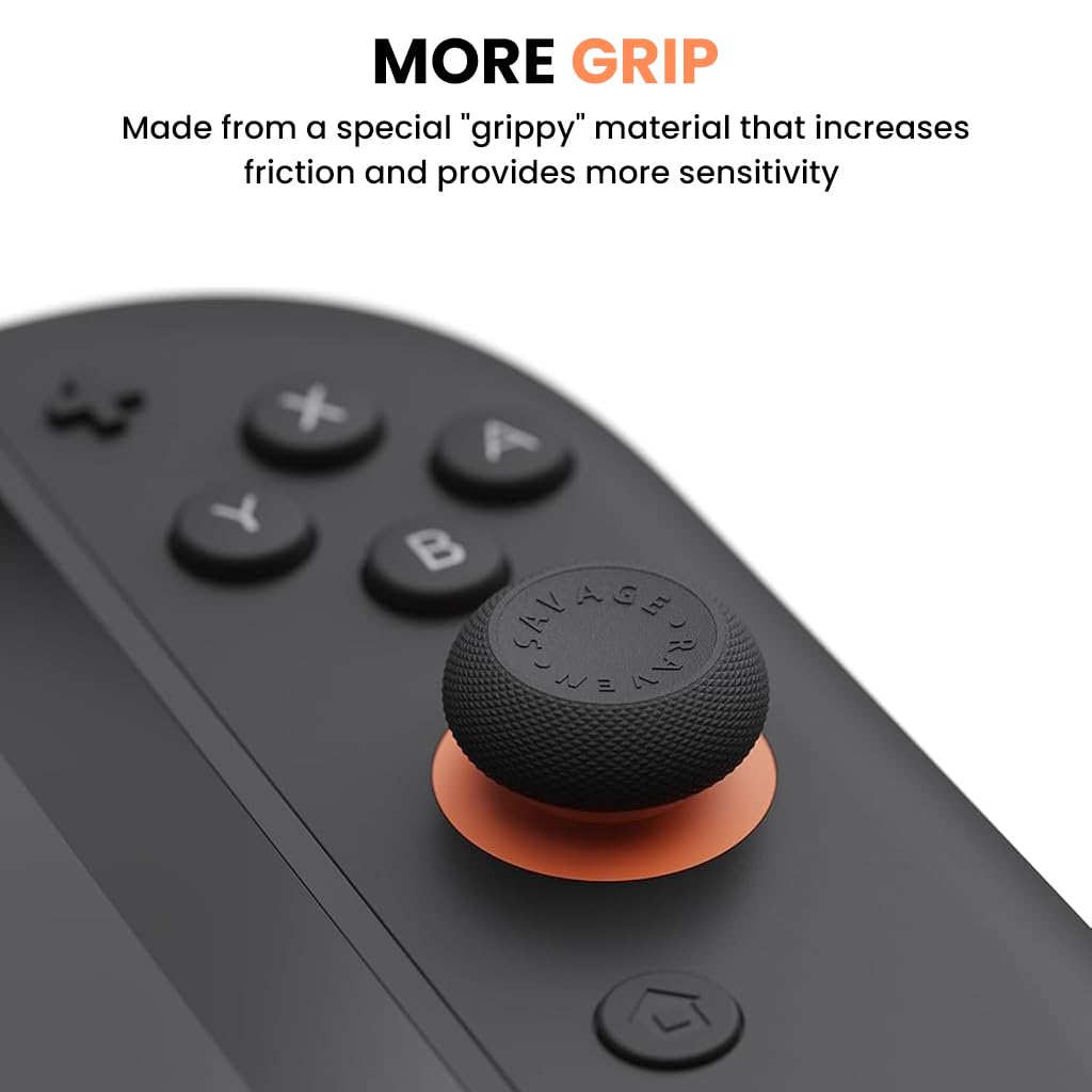 ZORBES Thumb Grips for Switch Joy-Con featuring Anti-Slip Silicone Caps | 3 Pairs Gaming Accessories