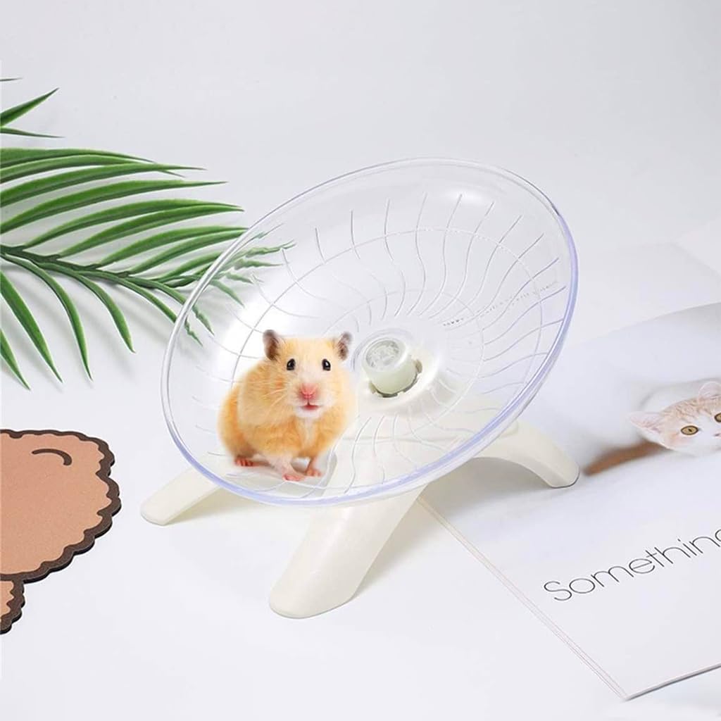 Qpets® Hamster Wheel 7 Inches Toys Running with Silent Disk for Small Large Promotes Healthy Activity 3 PCS