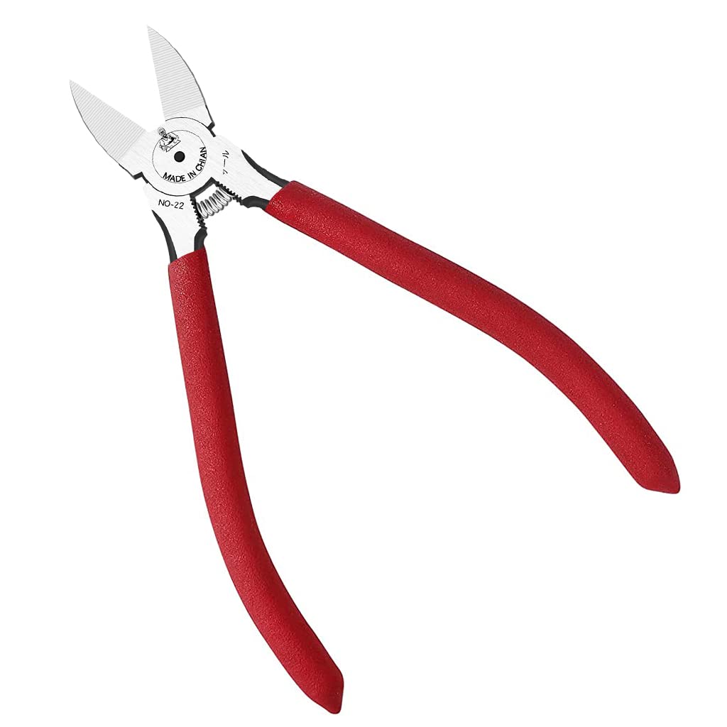 Serplex® 6 inch Steel Wire Cutter Tool Wire Stripper and Cutter Cutting Plier Nose Pliers Rubberized Handle Labor Saving Wire Cutter Sharp Wire Cable Cutter Plier Tool for Electricity Work