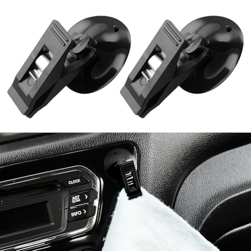 STHIRA® Multi-Purpose Suction Cup Organizer, Car Sunshade Cloth Fixing Clip, Refrigerator Message Papers Clamp, Souvenir Clip