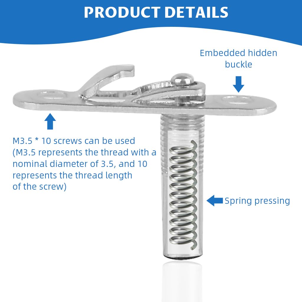 Serplex Door Pivot Hinge for Wooden and Metal Doors with 360° Rotating Pin | Pack of 6 Stainless Steel