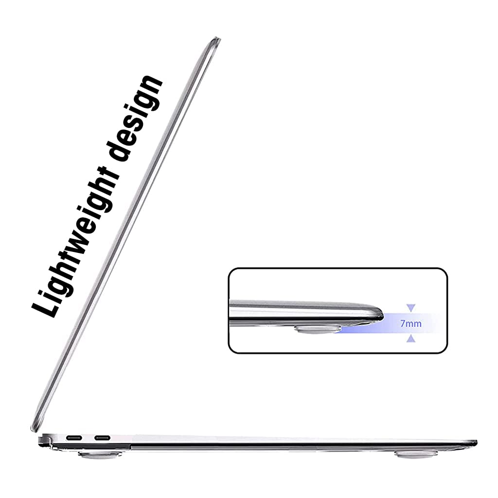 ZORBES Laptop Case for MacBook Air 13.3 inch featuring 2 piece snap design and matte clear PC cover