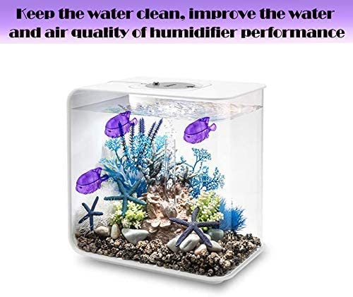 ZIBUYU® 10pcs Universal Humidifier Tank Cleaner, Compatible with Drop, Droplet, Humidifier Fish, Most Warm & Cool Mist Humidifiers Fish Tank, Purple